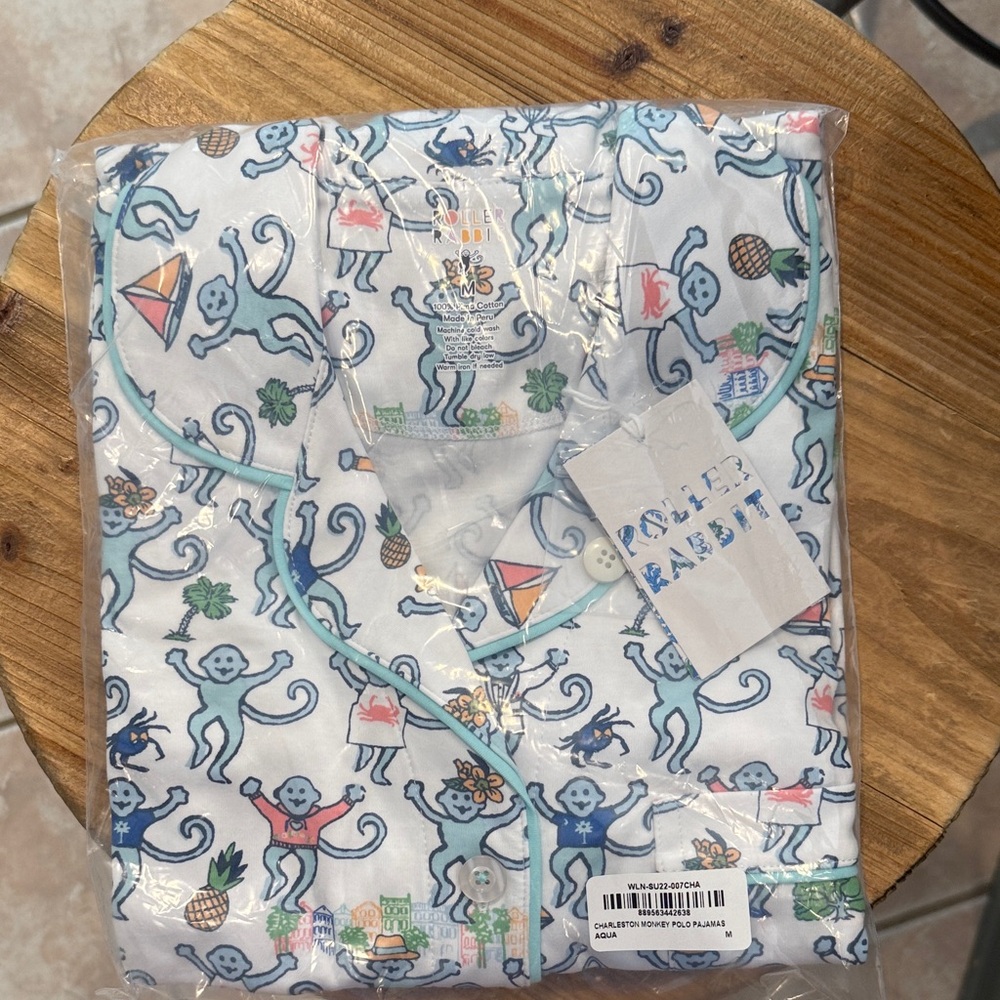 Roller Rabbit Charleston monkey pajamas